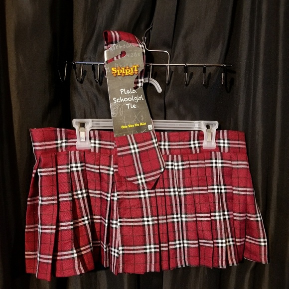 Nerd Plaid Skirt and Tie - Picture 3 of 3